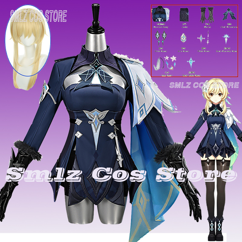 Anime Cosplay Wigs - 2026 Genshin Impact Traveler Lumine Cosplay