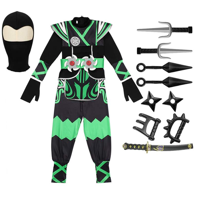 Green Ninja Costume for Kids w - Cosplay Anime Boy review and price