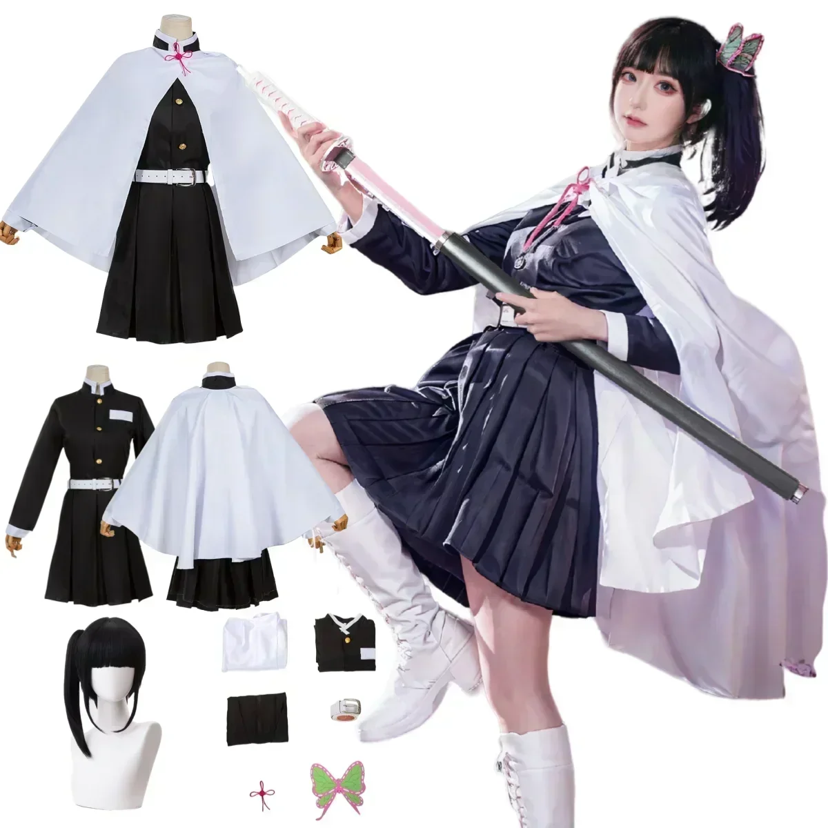Halloween Tsuyuri Kanao Cospla - Demon Slayer Haori review and price
