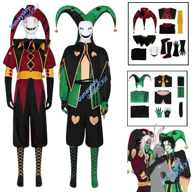 Mens Freak Circus Pierrot Clow - Anime Cosplay Expo 2025 review and price