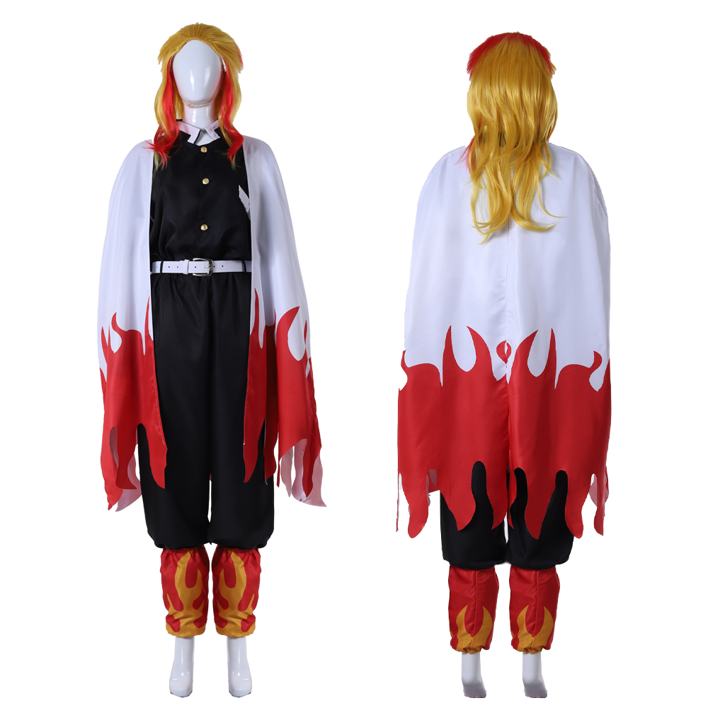 Flame Hashira Cosplay Uniform  - Demon Slayer Haori review and price