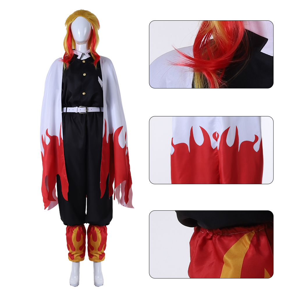 Flame Hashira Cosplay Uniform  - Demon Slayer Haori review and price