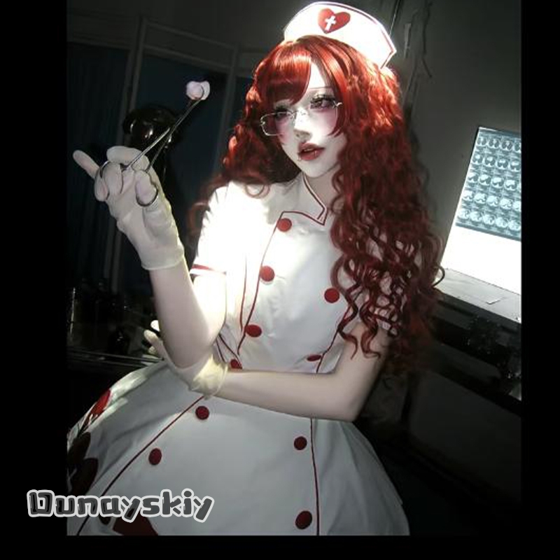 OHaYo%Bloody Nurse Fanart Hall - Anime Cosplay Nurse review and price