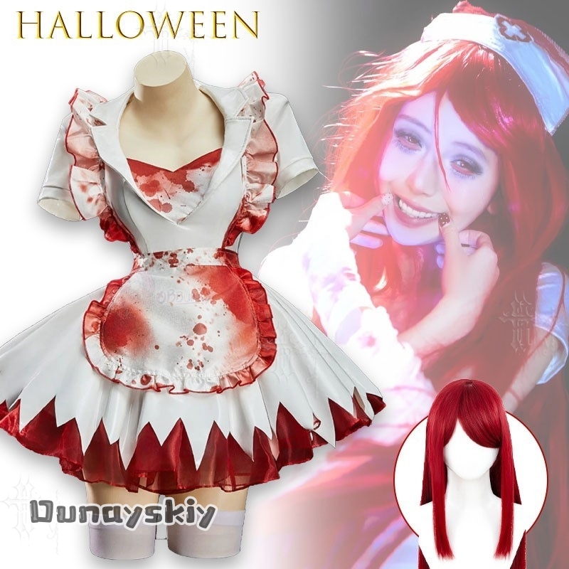 OHaYo%Bloody Nurse Fanart Hall - Anime Cosplay Nurse review and price
