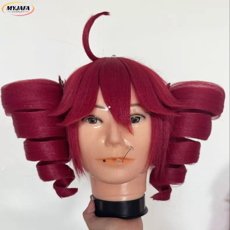 Anime Kasane Teto Cosplay Wig  - Anime Cosplay With Red Hair review and price