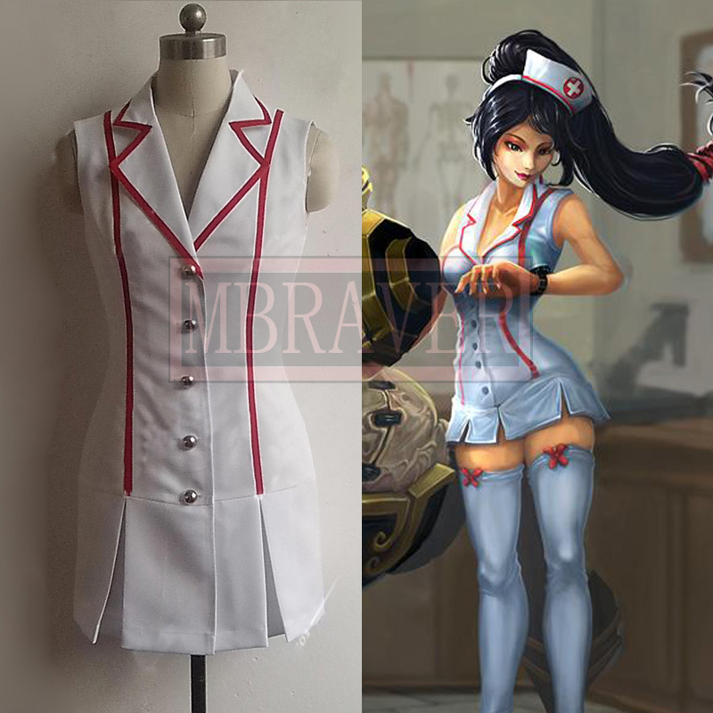 2025 Lol Akali Skin Nurse Hall - Anime Cosplay Nurse review and price
